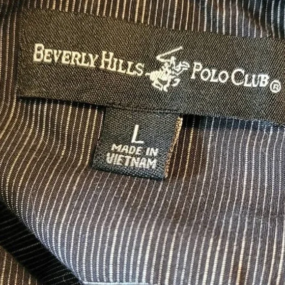 Beverly Hills Polo Large Long Sleeve Dress Shirt - Picture 7 of 9